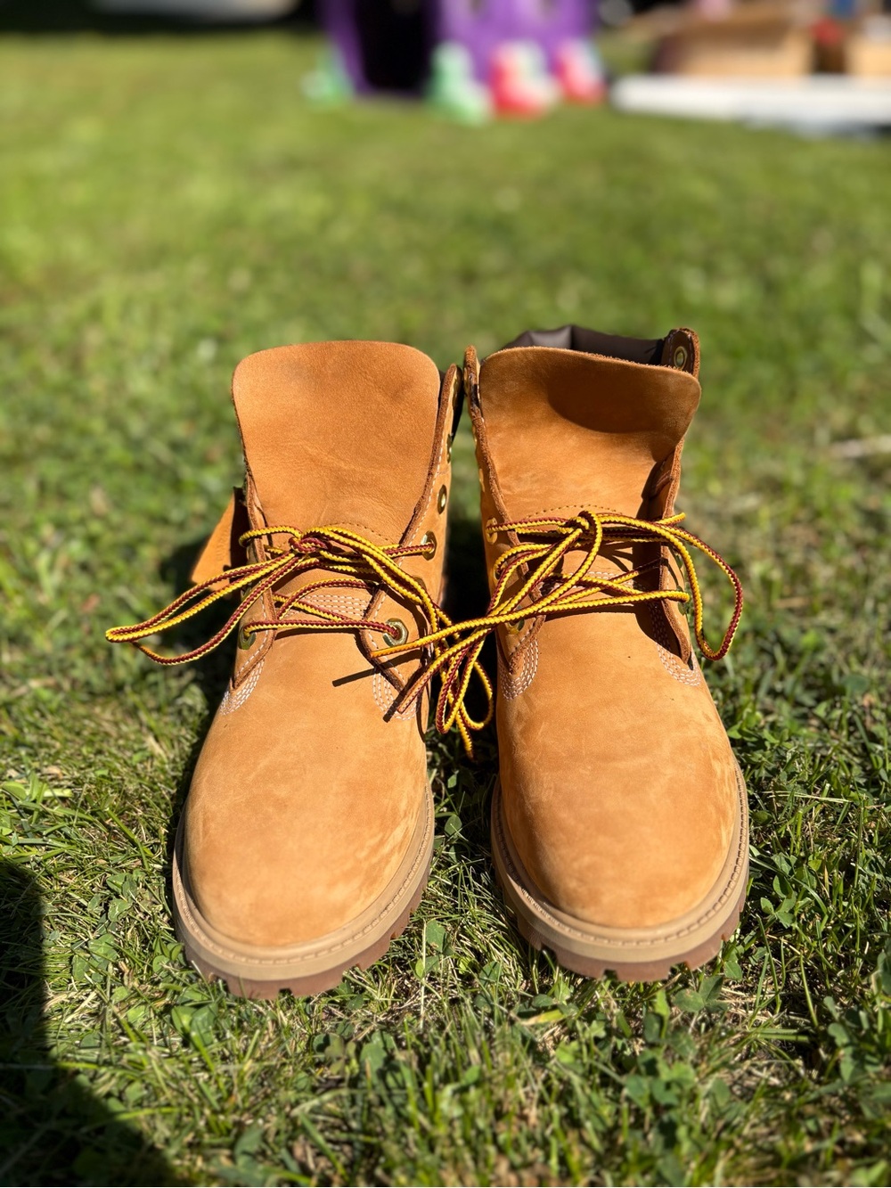 Men's Wheat Suede Work Boots - Classic Lace-Up